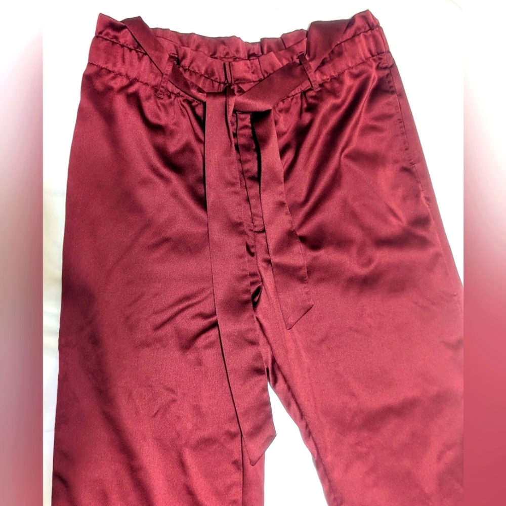 Satin dress pants